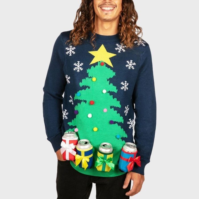 Christmas Tree Sweater With Beer Holsters Ecomm Via Tipsyelves.com 