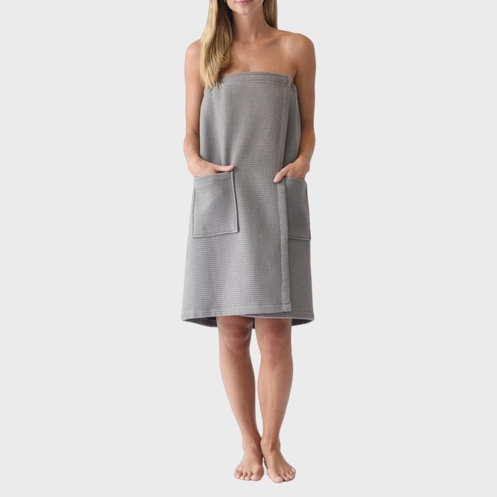 Cozy Earth Waffle Bath Wrap Ecomm Via Cozyearth.com 