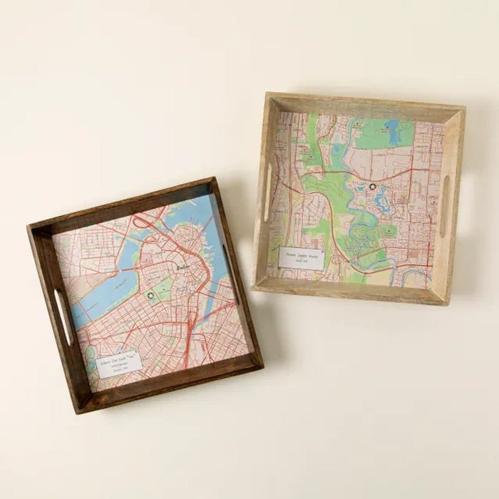 Custom Map Serving Tray Ecomm Uncommongoods.com 