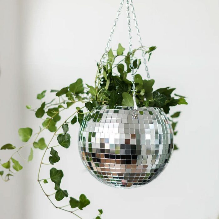 Disco Ball Hanging Planter Ecomm Via Bando.com 