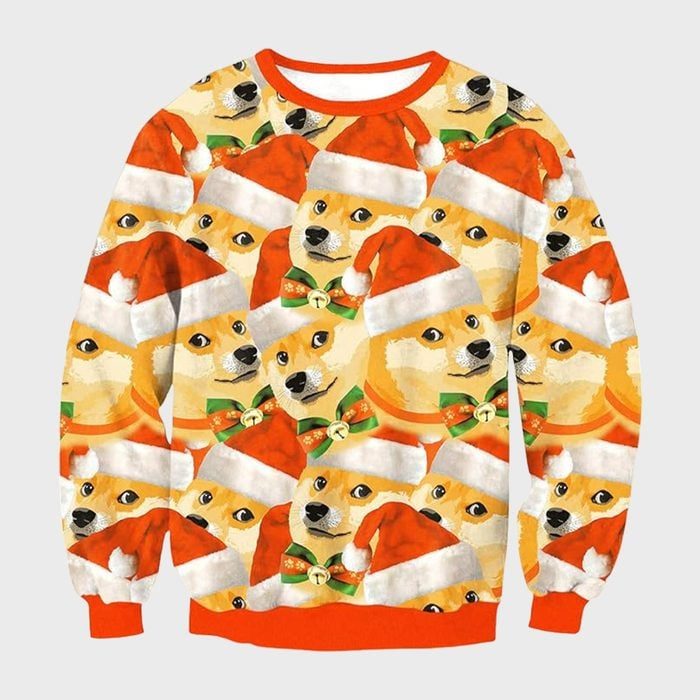 Doge Christmas Sweatshirt Ecomm Via Amazon.com 