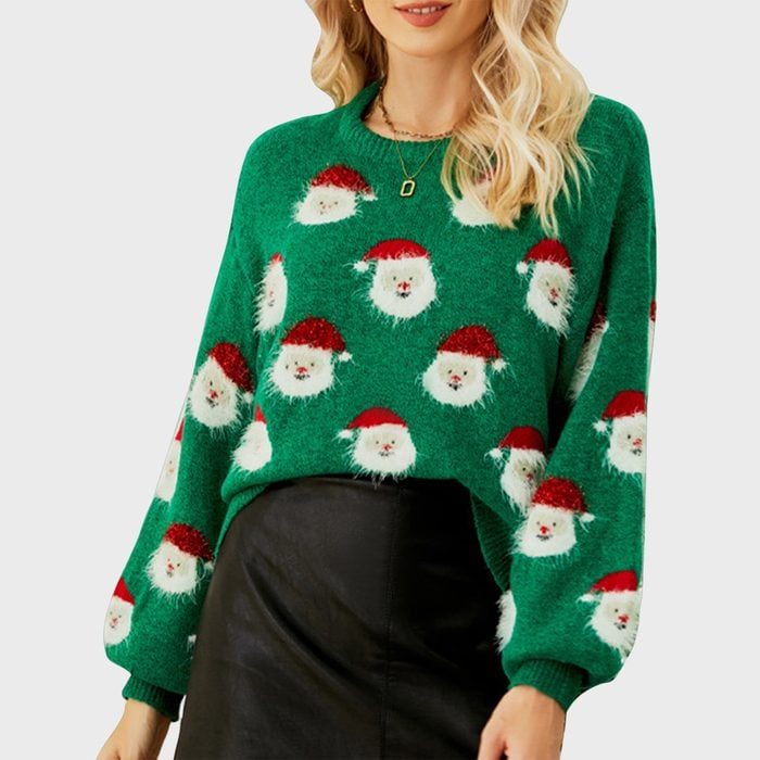 Fuzzy Santa Sweater Ecomm Via Walmart.com 