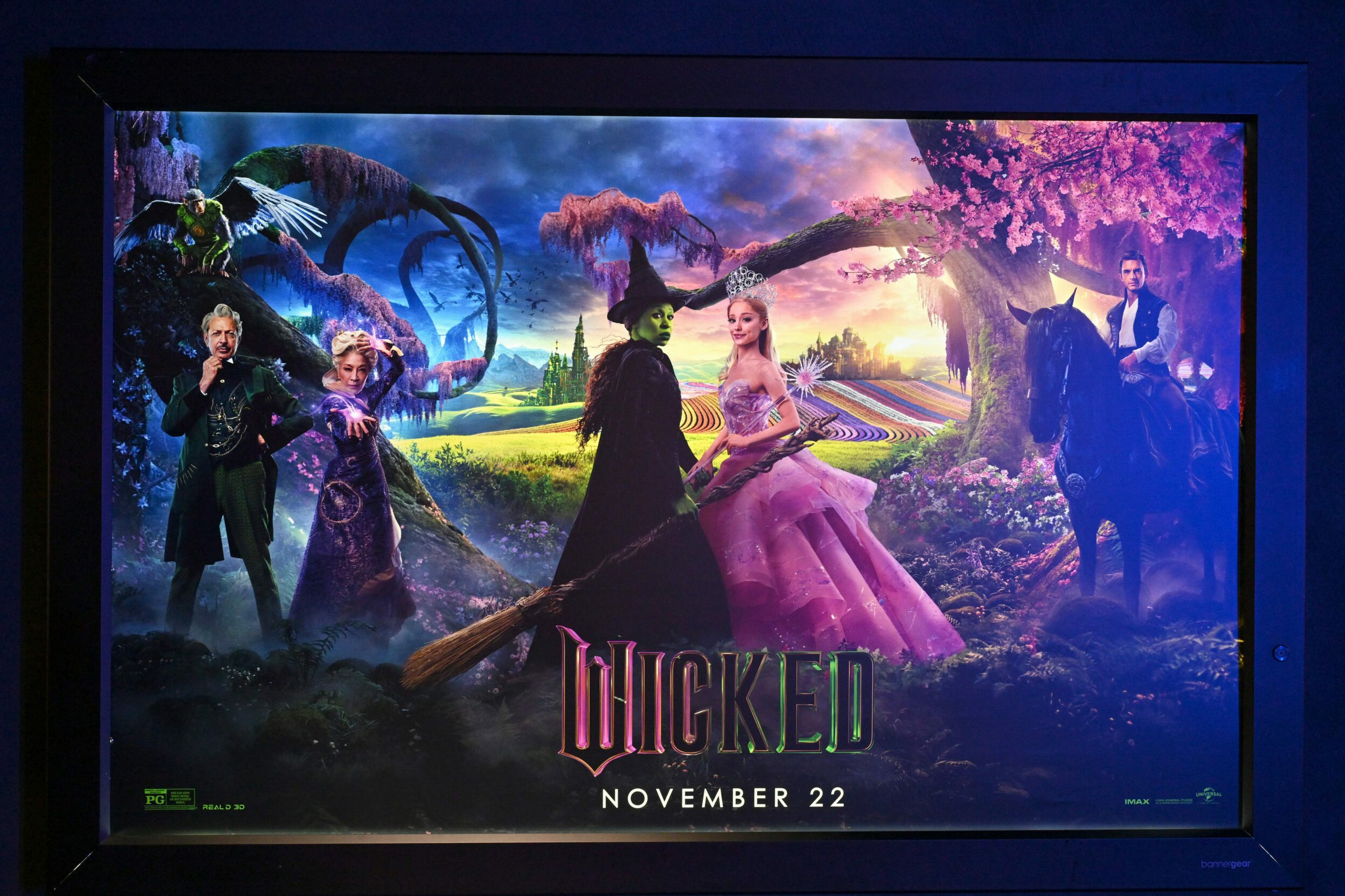 Wicked Promo image in a movie theater