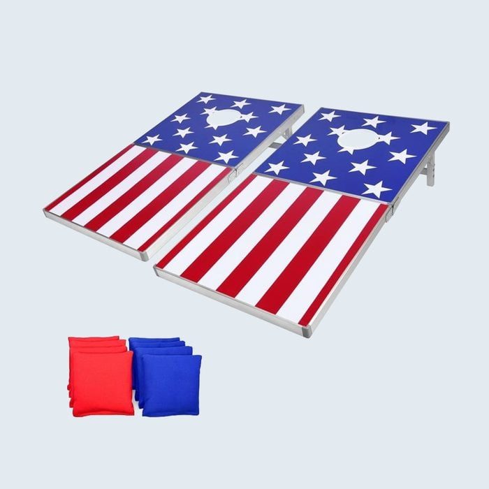 Gosports Cornhole Pro Regulation Size Bean Bag Toss Game Set Via Overstock.com 