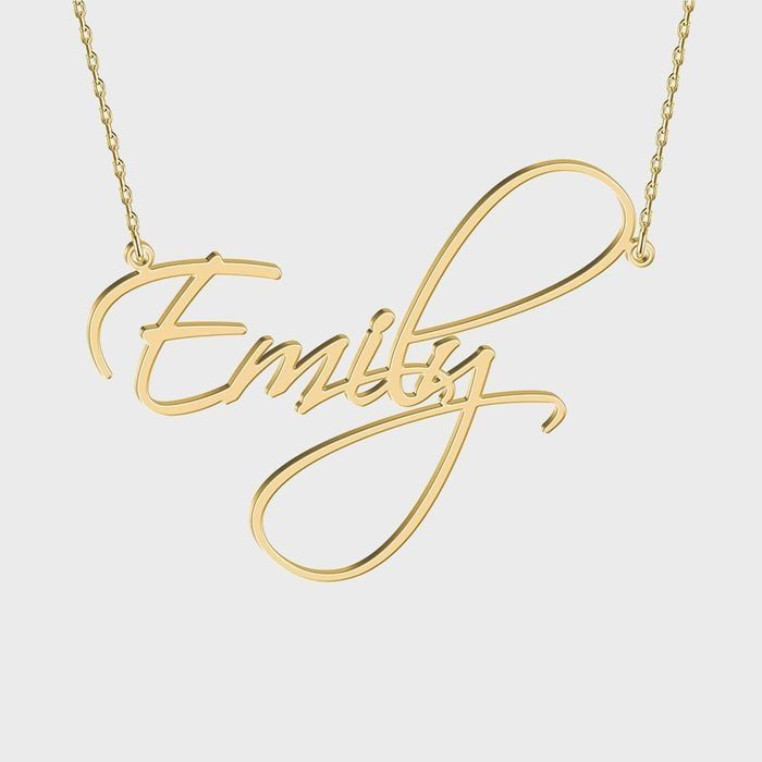 Joelle Jewelry Design Sterling Silver Name Necklace Via Amazon.com 