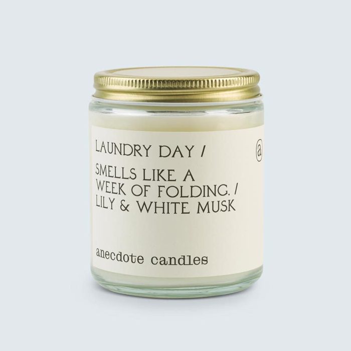 Laundry Day Candle Via Anecdotecandles.com 