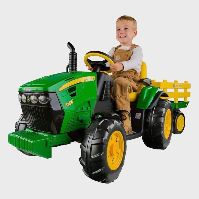 Peg Perego John Deere Ground Force Tractor With Trailer Ecomm Via Amazon.com 