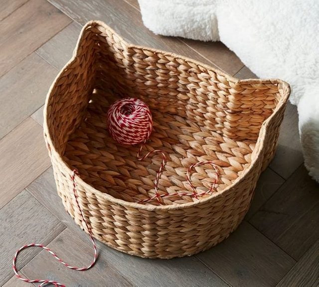 Pottery Barn Cat Storage Basket