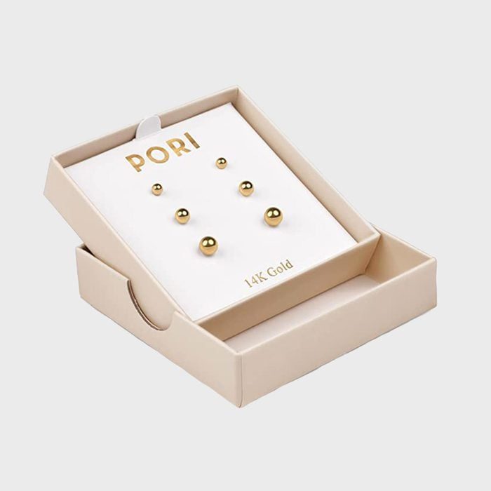 Rd Ecomm 14k Solid Gold Ball Stud Earrings Via Amazon.com 