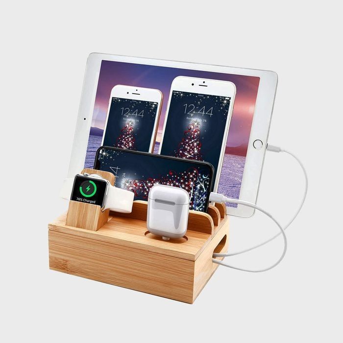 Sendowtek Bamboo Charging Station Via Amazon.com 