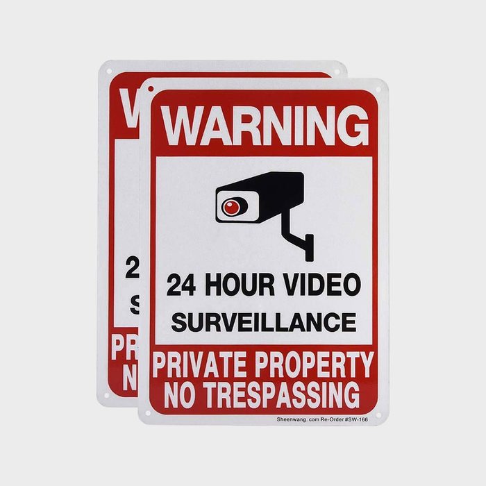 Sheenwang 2 Pack Private Property No Trespassing Sign