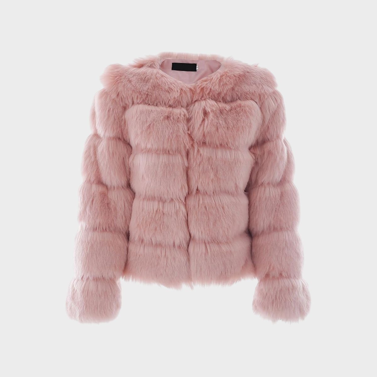 Simplee Women Luxury Winter Warm Fluffy Faux Fur Short Coat Jacket Parka Outwear