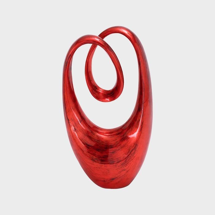 Stella Eve Modern Red Abstract Sculpture Table Decor Ecomm Kohls.com 