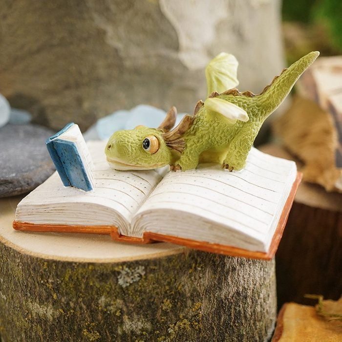 Top Collection Mini Reading Dragon Figurine Ecomm Via Walmart.com 