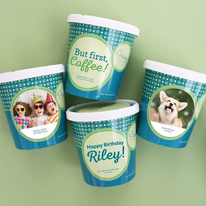 Ecreamery Personalized Ice Cream Pints Ecomm Via Ecreamery Instagram