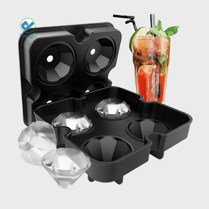 Eago Ice Cube Tray Diamond In Black Ecomm Via Bedbathandbeyond.com 