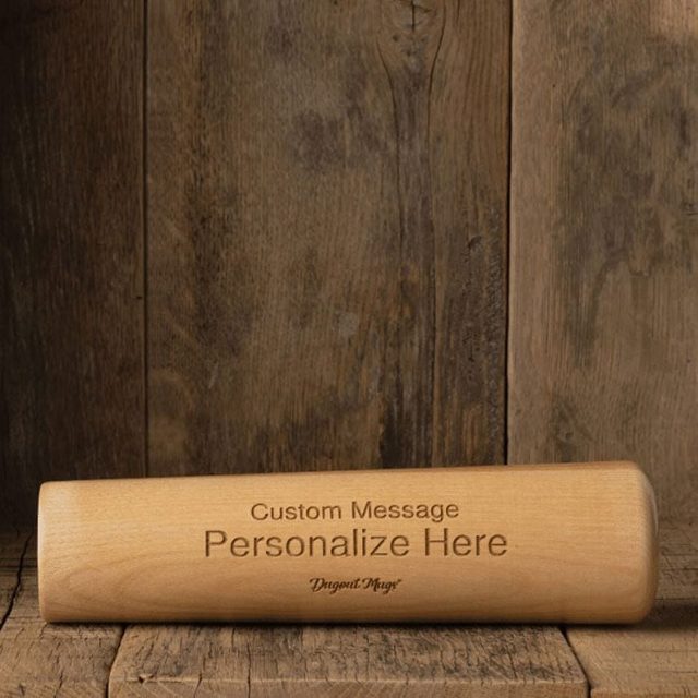 Personalized Baseball Bat Mug Via Dugoutmugs.com 