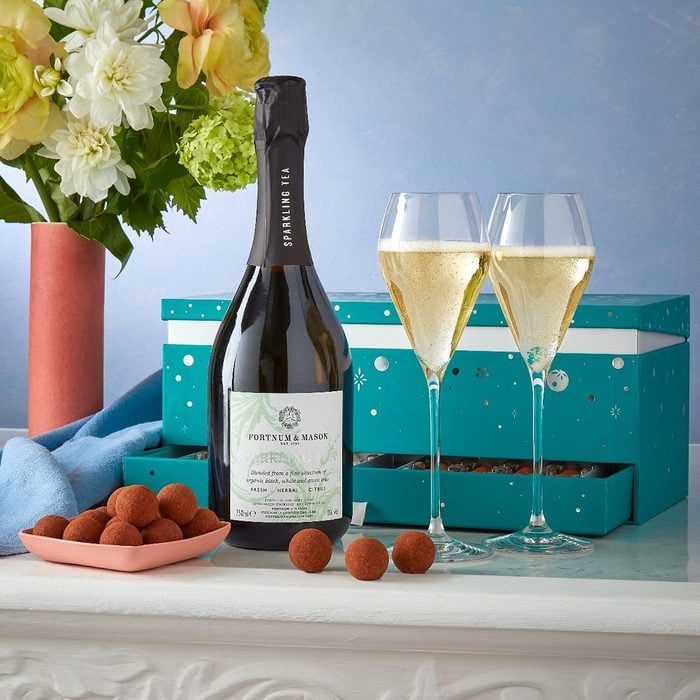 Sparkling Tea And Truffle Gift Box Ecomm Via Fortnumandmason.com 