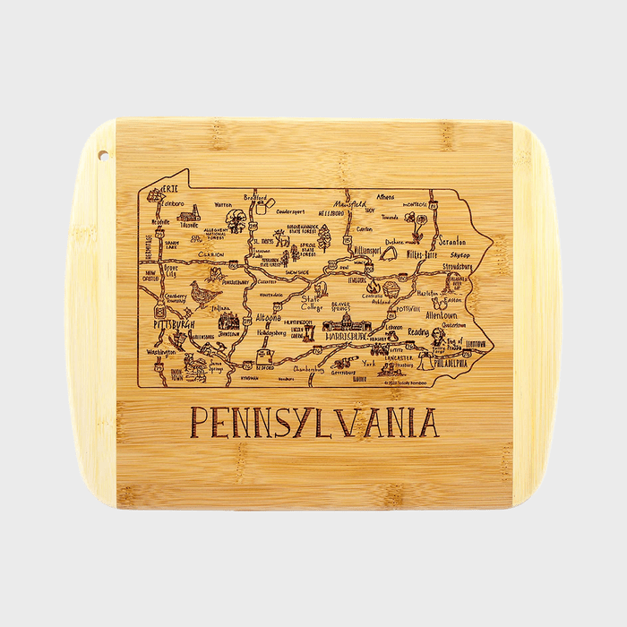 Totally Bamboo A Slice Of Life Cutting Board State Pennsylvania Ecomm Via Amazon.com 