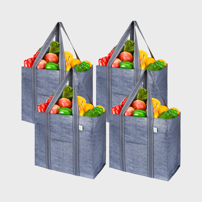 Veno 4 Pack Reusable Grocery Shopping Bag Ecomm Via Amazon.com 