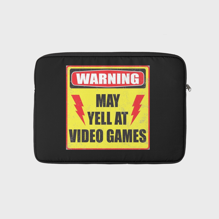 Warning May Yell At Video Games Ecomm Via Redbubble.com 