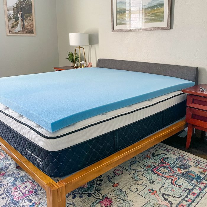 Amazon Basics Cooling Gel Infused Memory Foam Mattress Topper
