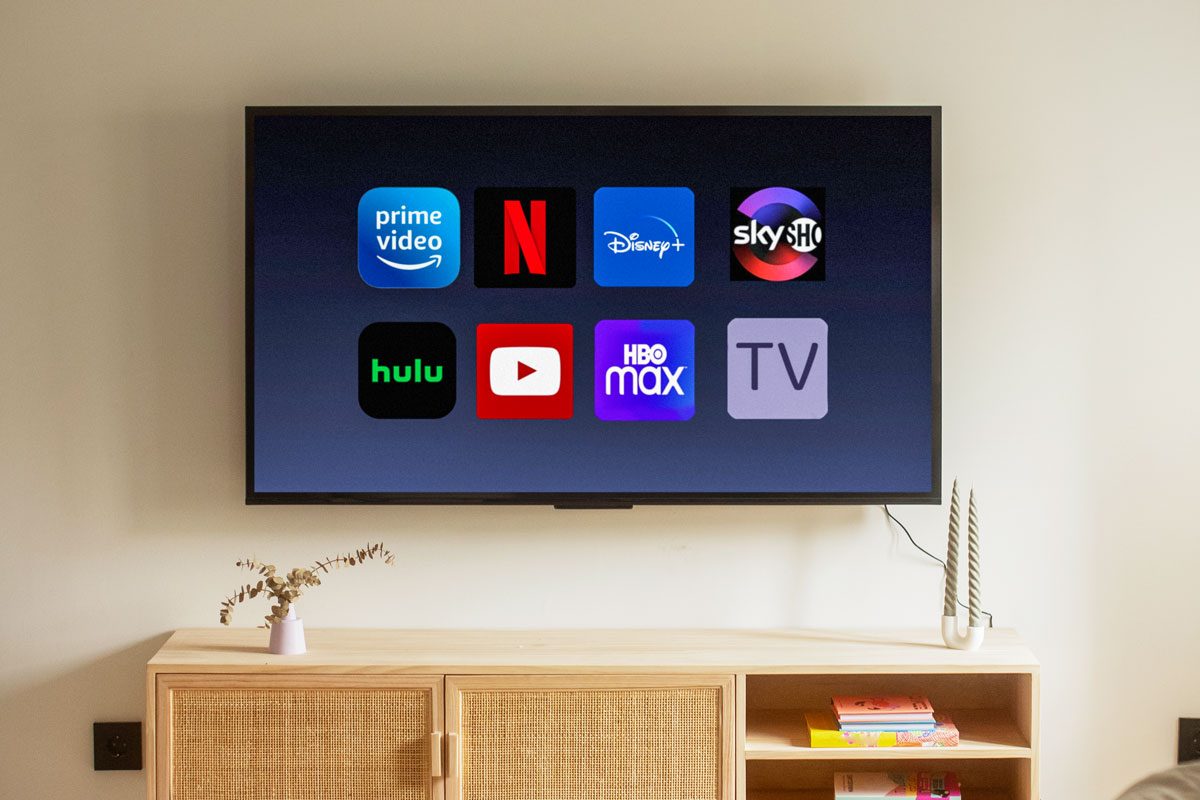 Tv With Different Video Streaming Services