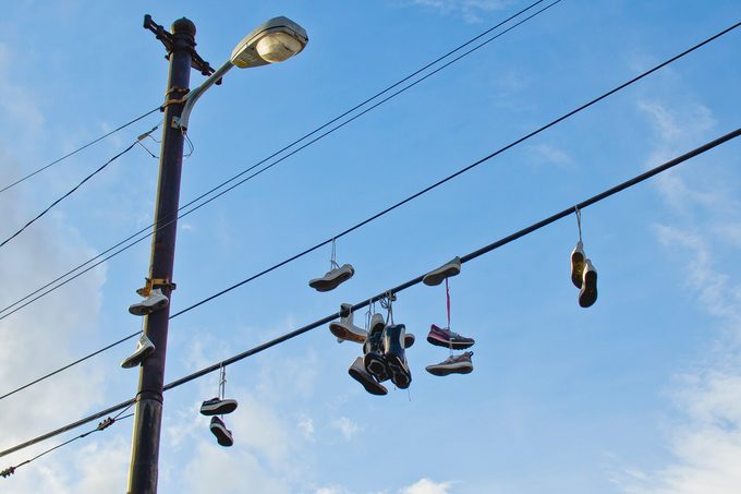 What Do Shoes On Power Lines Mean