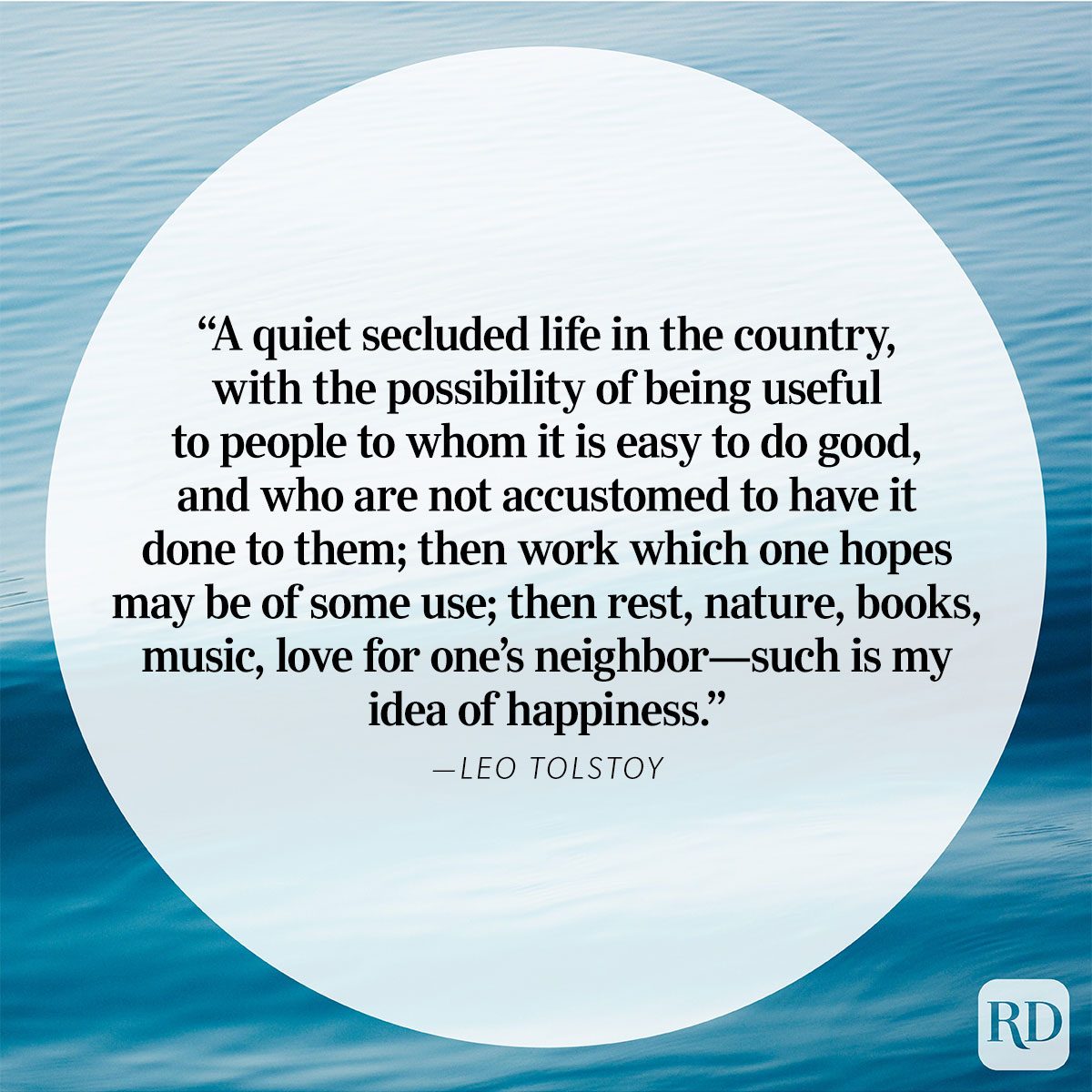 Nature Quote By Leo Tolstoy