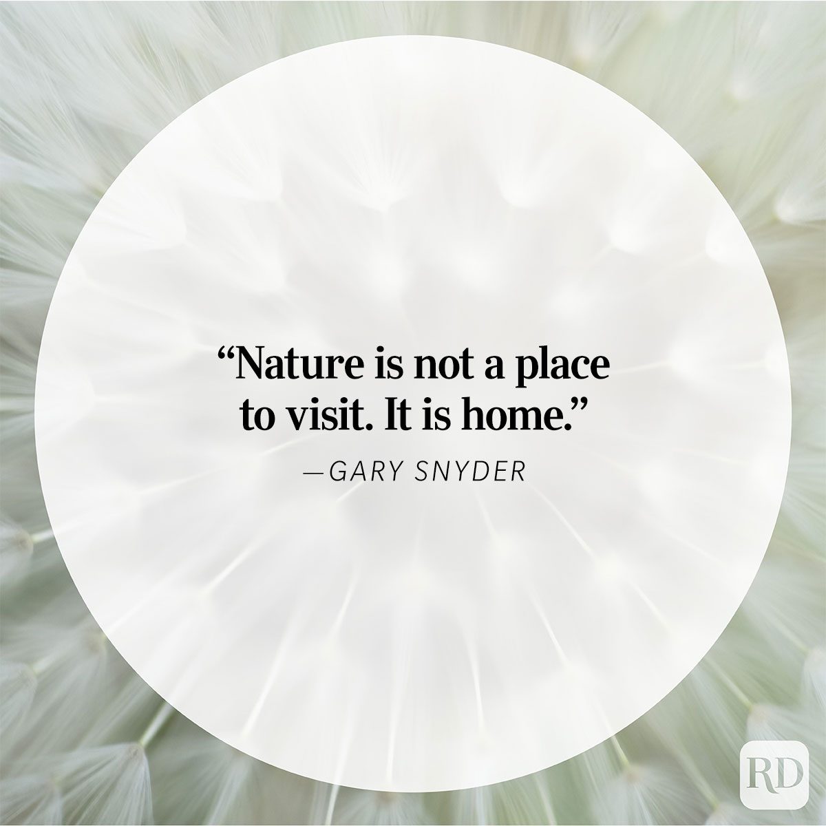 Nature Quote By Gary Snyder