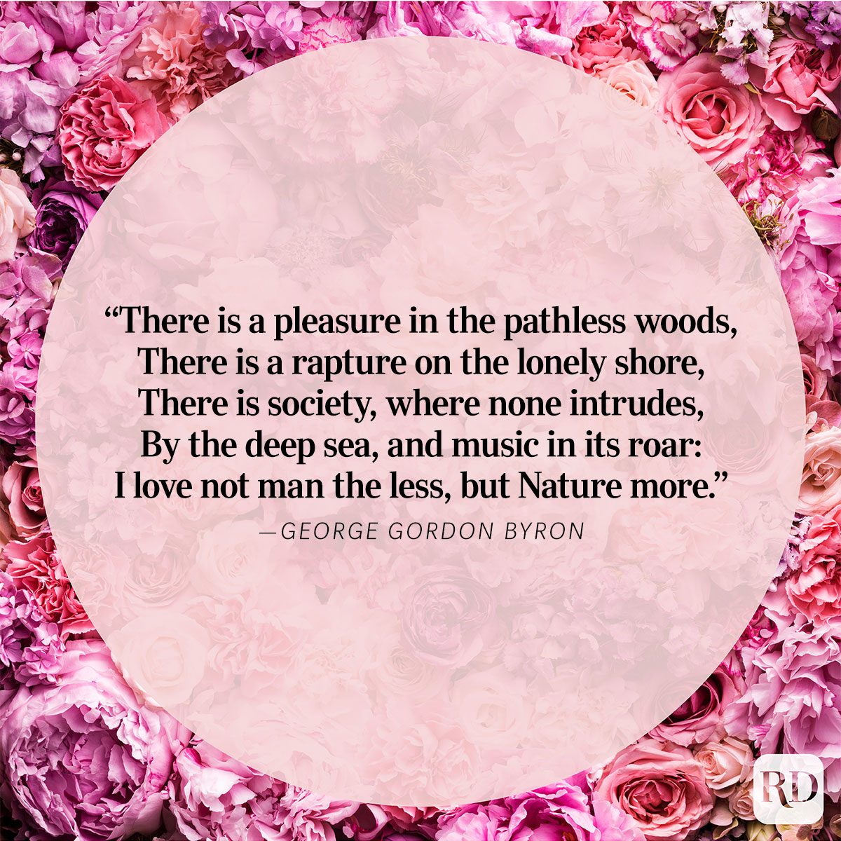 Nature quote by George Gordon Byron