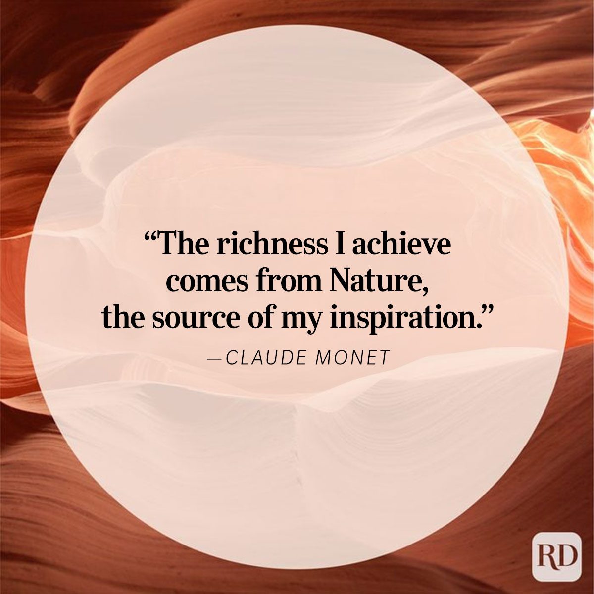 Nature Quote By Claude Monet