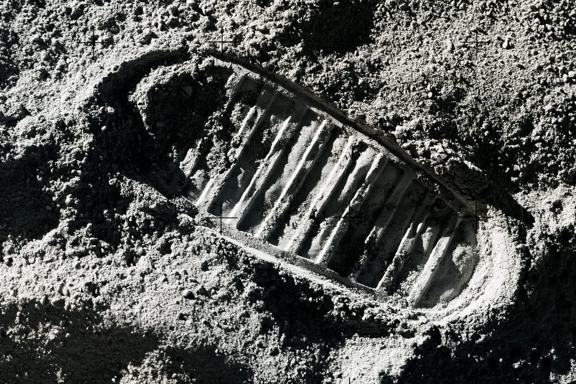 Footprint on Moon