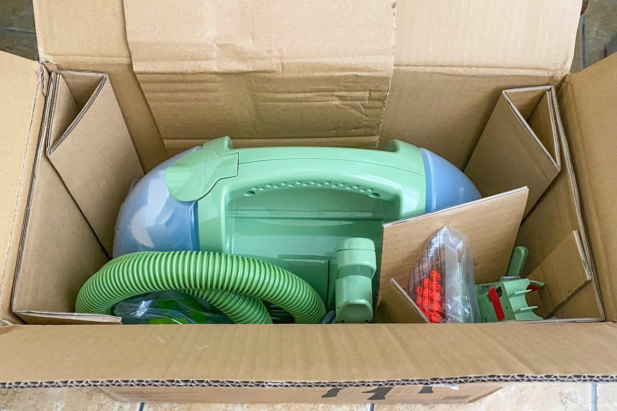 Bissel Little Green Machine in packaging box